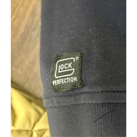 Vintage GLOCK Perfection Navy Short Sleeve Polo Shirt Logo Men’s Large L RARE - Picture 4 of 4